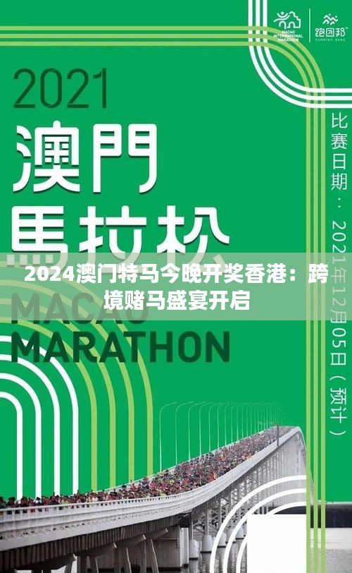 2024今晚澳门开特马,今晚澳门特马盛宴，期待与激情的交汇